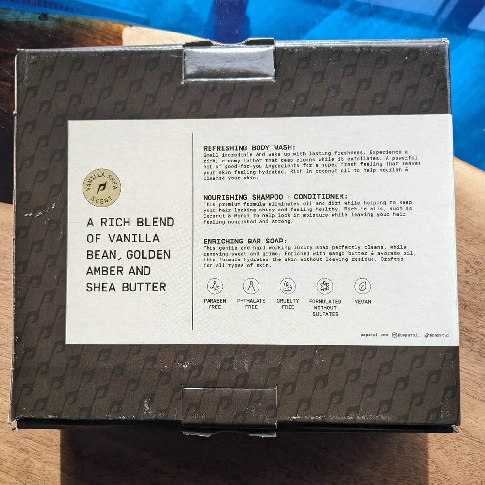 Papatui Vanilla Shea Shower Pack